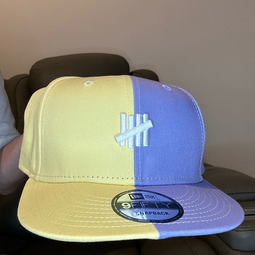 Yellow and Purple Snapback Cap